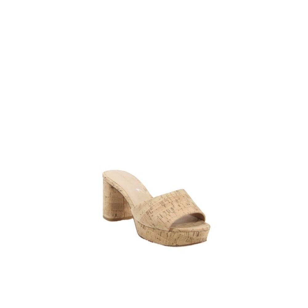 Veronica Beard Womens Cork Platform Block Heels Shoes Brown Size 7.5M